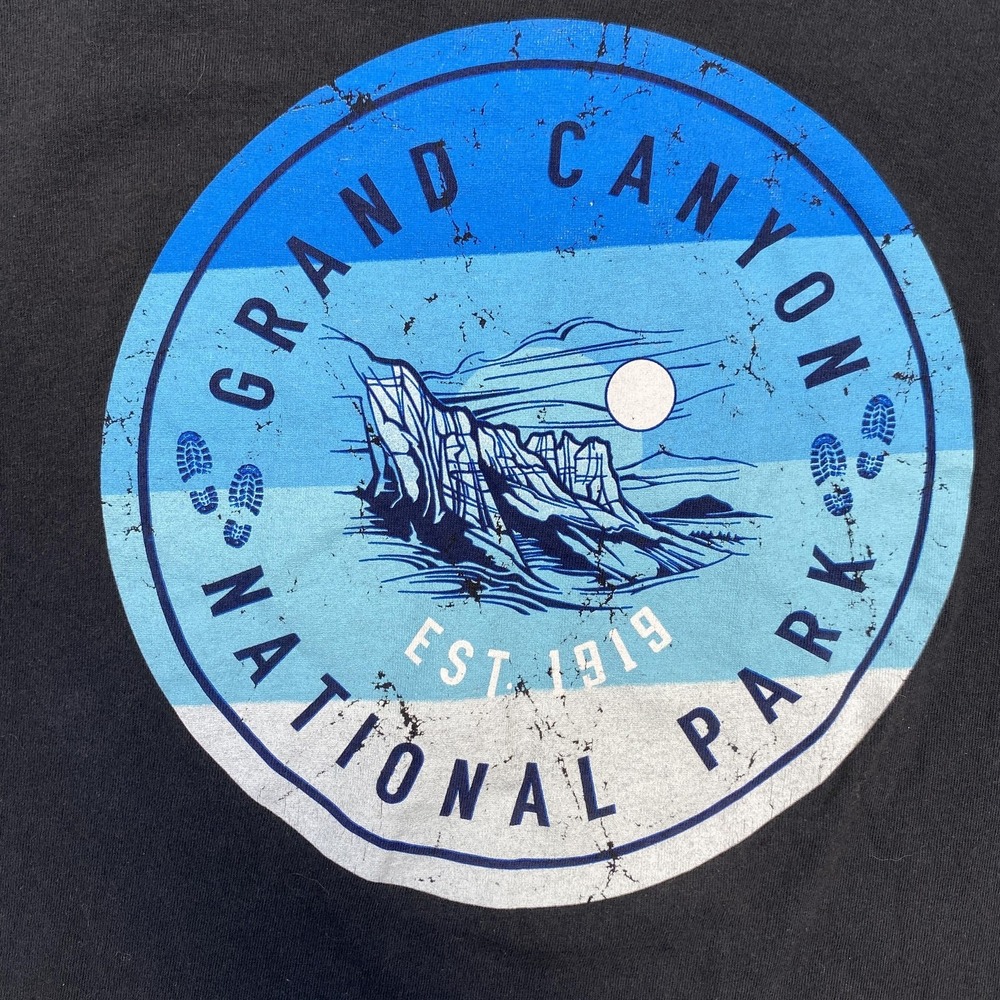 Grand Canyon National Park Shirt Mens Large Black Long Sleeve Graphic‎ Crewneck